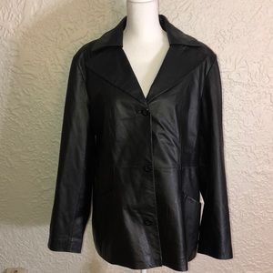 East 5th Jackets & Coats - Genuine Leather Black coat for Larger Woman. Great East 5th Jackets & Coats - Genuine Leather Black coat for Larger Woman. Great